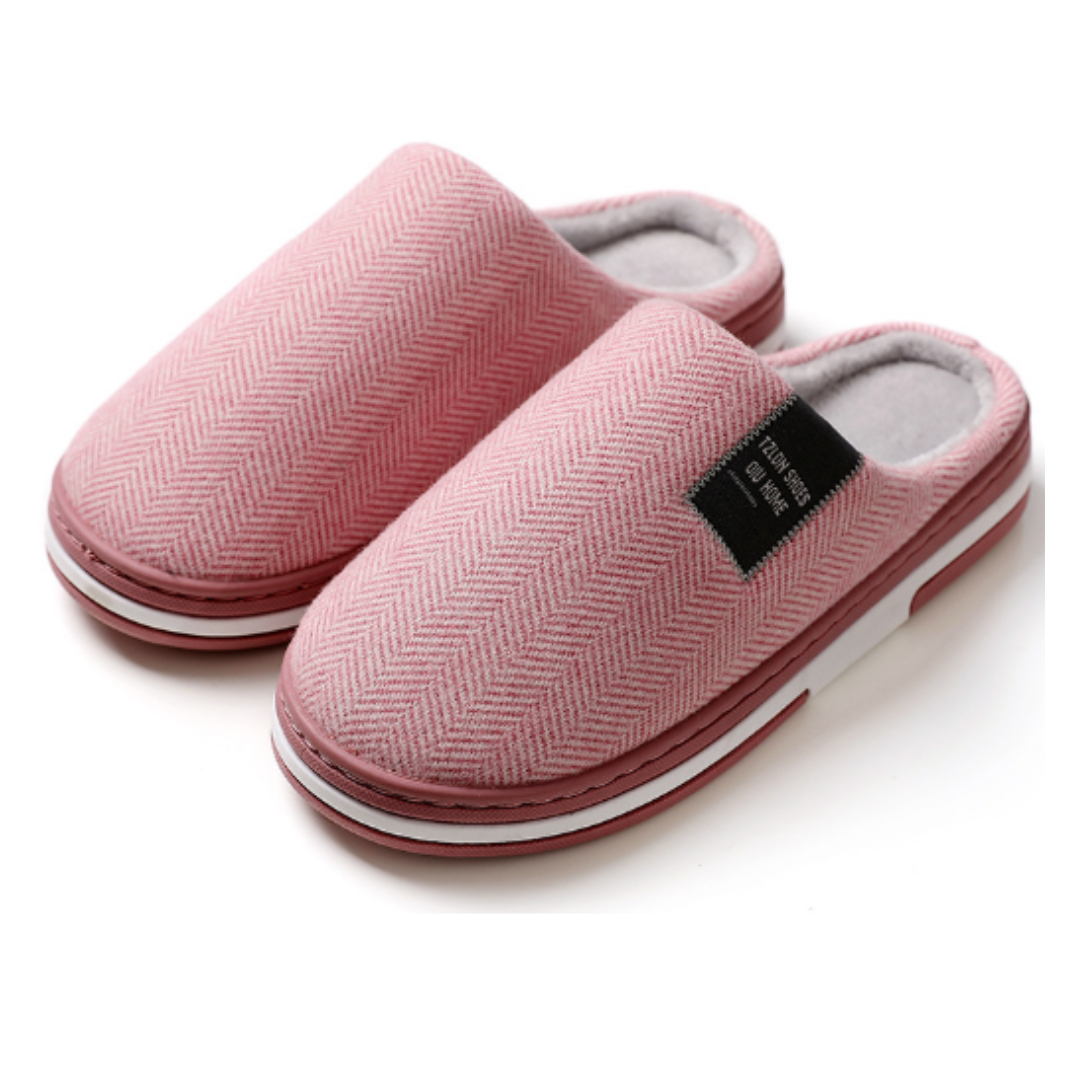 MEELANO Behagelige Unisex Hjemmesko Varme Komfort Hjemmet Rosa