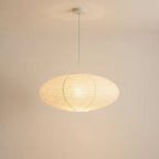 Papirlampe Pendel – Rund Papir Loftlampe med E27 Fatning & Justerbart Kabel, til Spisebord & Stue, Ø 50 eller 60 cm