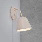 MEELANO Væglampe Messing med Justerbart Hoved – Beige Retro Design Default