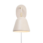MEELANO Væglampe Messing med Justerbart Hoved – Beige Retro Design