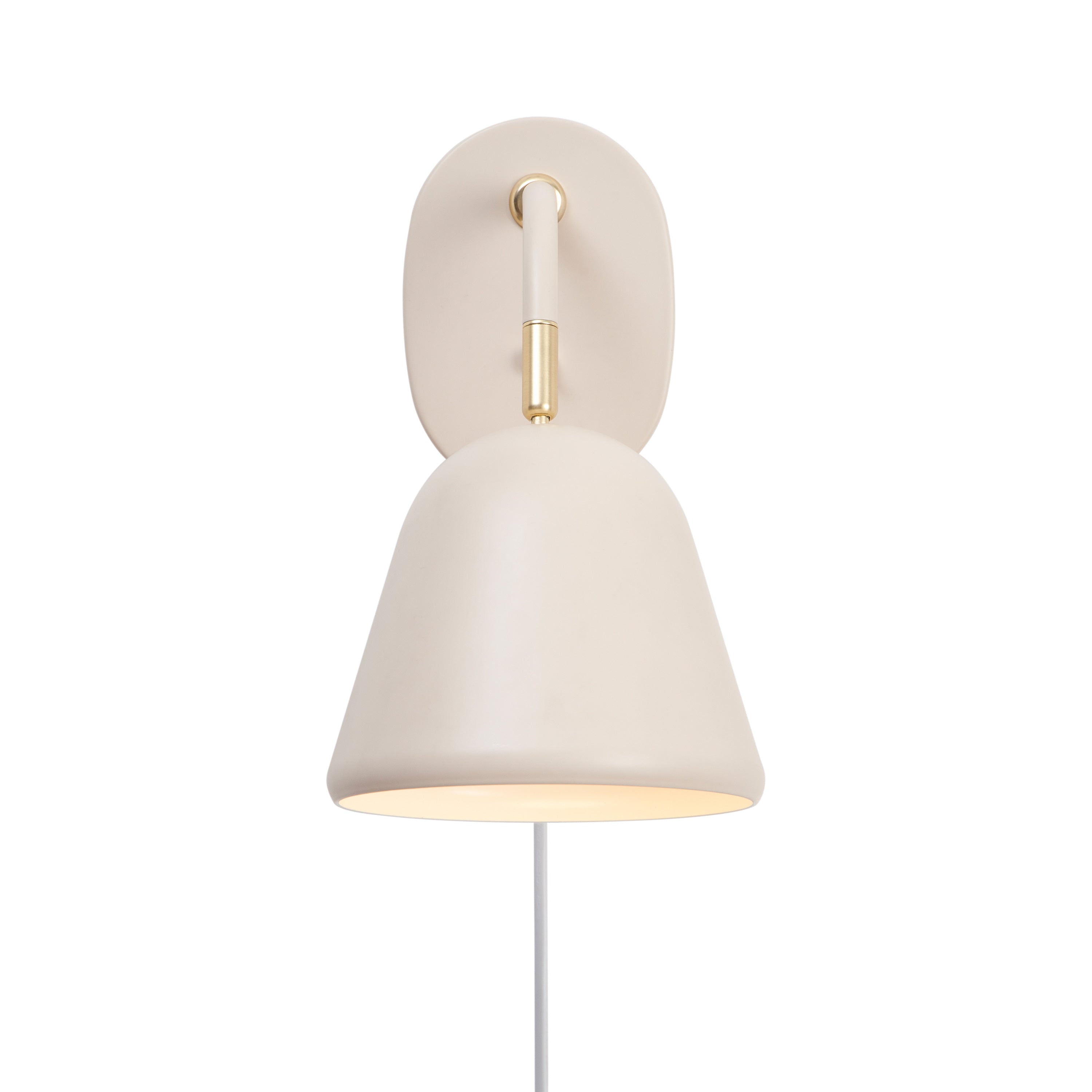 MEELANO Væglampe Messing med Justerbart Hoved – Beige Retro Design