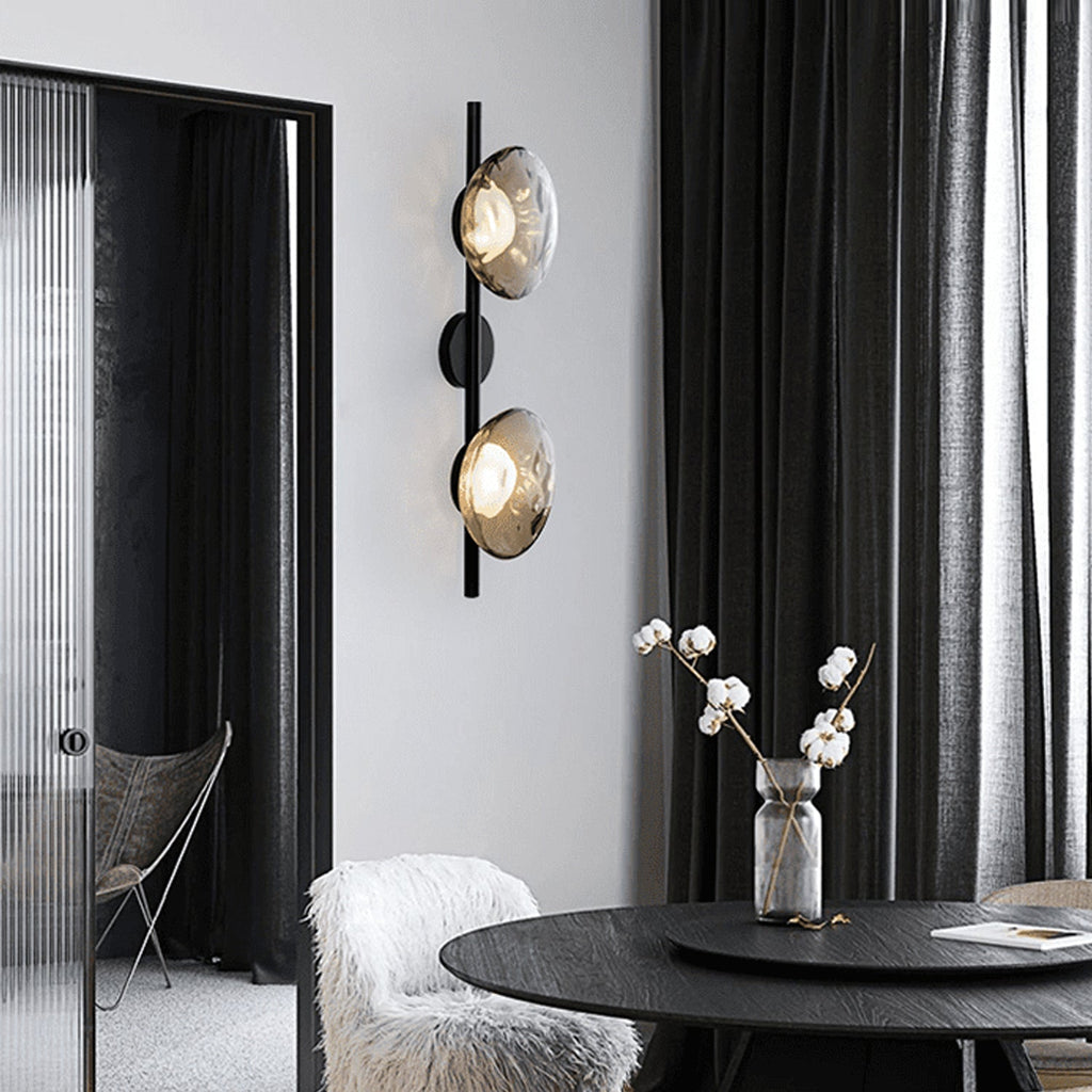 MEELANO Væglampe i Mundblæst Glas med Elegant Design - Ideel til Stue