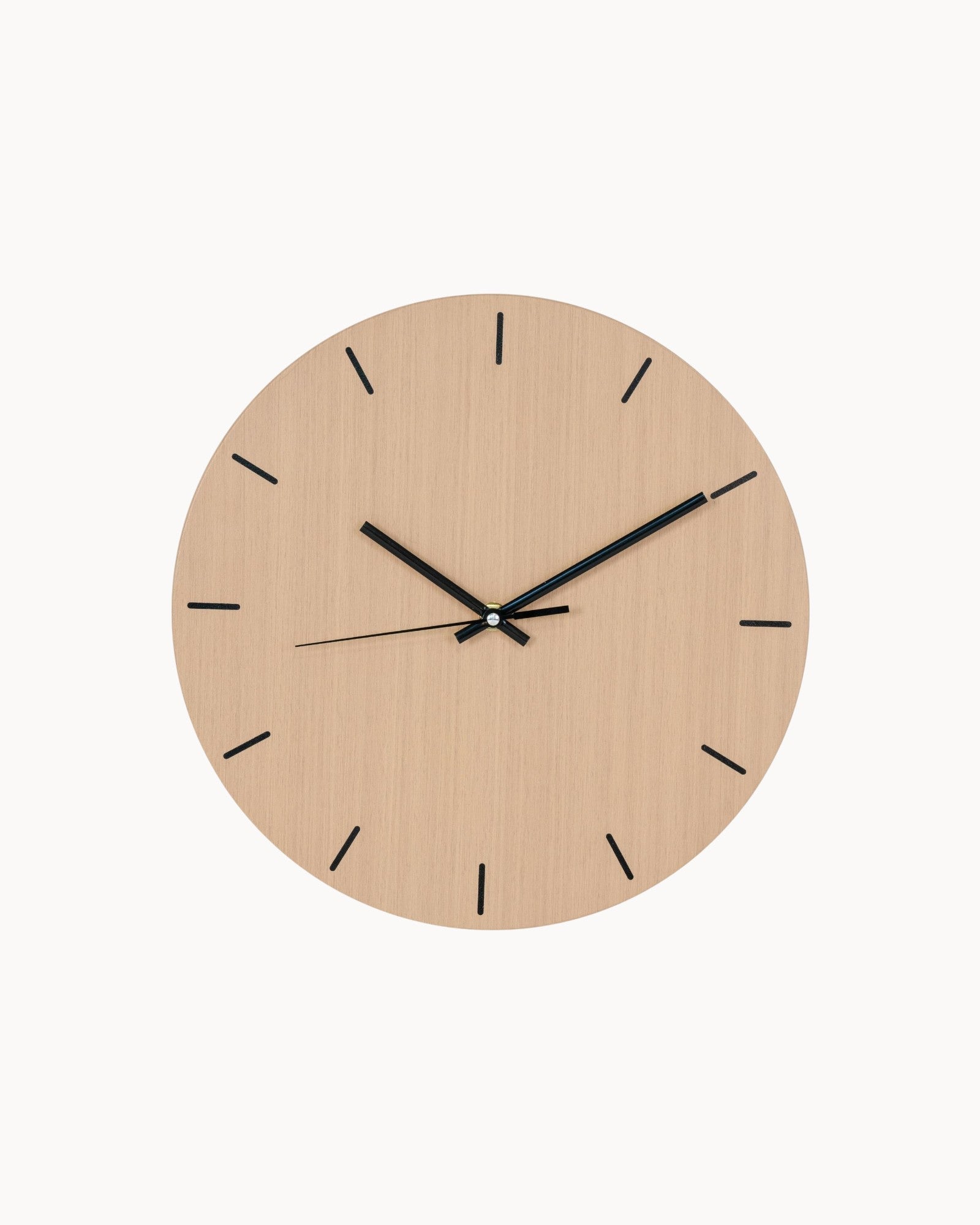MEELANO Vægur Træ og Stål Ø30 cm - Minimalistisk Design Default