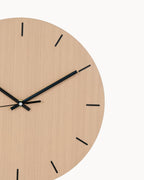 MEELANO Vægur Træ og Stål Ø30 cm - Minimalistisk Design