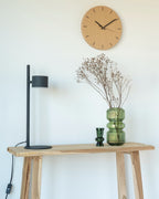 MEELANO Vægur Træ og Stål Ø30 cm - Minimalistisk Design