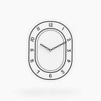 MEELANO Vægur med Tal Akryl Minimalistisk Design Creme Default