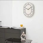 MEELANO Vægur med Tal Akryl Minimalistisk Design Creme