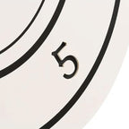 MEELANO Vægur med Tal Akryl Minimalistisk Design Creme