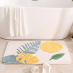 MEELANO Vandabsorberende skridsikker bademåtte i landdistrikterne Mønster 2