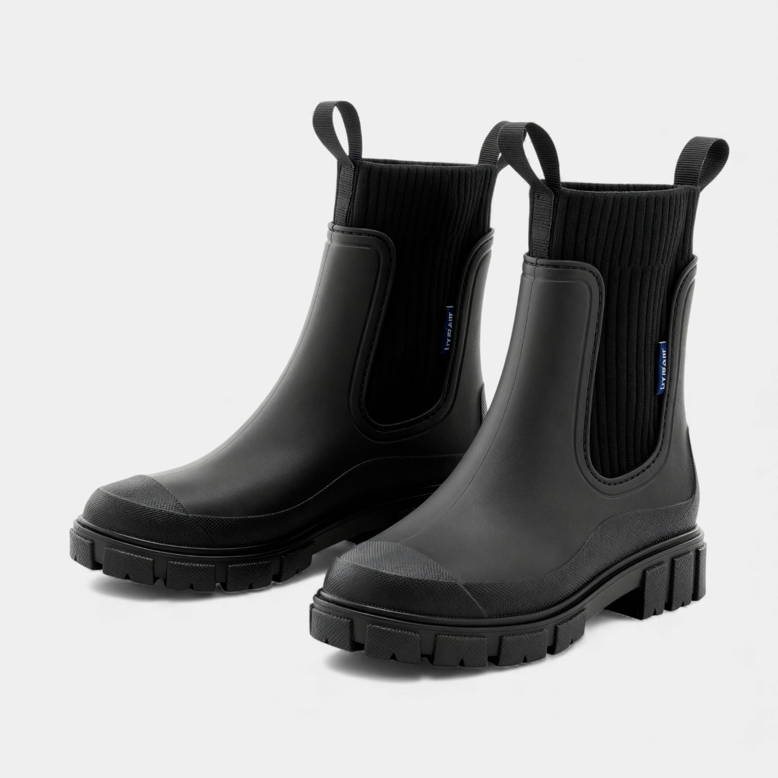 MEELANO Vandtætte Chelsea-støvler til Kvinder – Slip-on & Glat Finish Sort