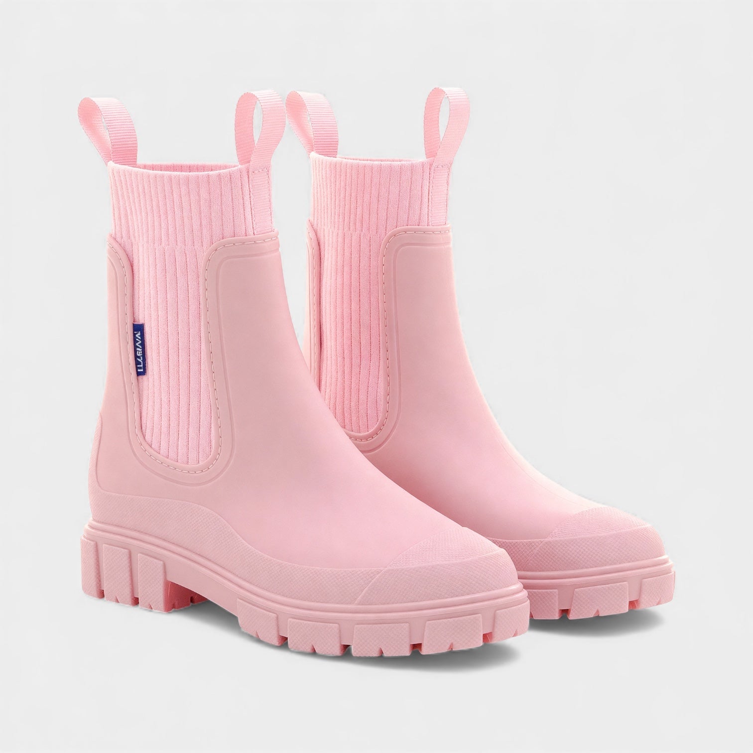 MEELANO Vandtætte Chelsea-støvler til Kvinder – Slip-on & Glat Finish Lyserød