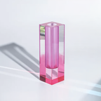 MEELANO Vanessa Vase Kollektion – Geometrisk Akryl Vase i Moderne Design Lyserød Lilla