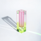 MEELANO Vanessa Vase Kollektion – Geometrisk Akryl Vase i Moderne Design Grøn Pink