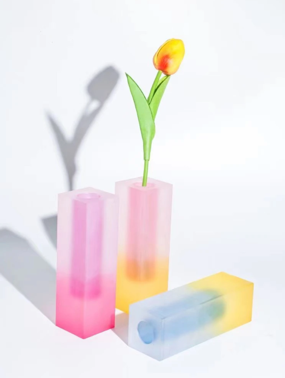 MEELANO Vanessa Vase Kollektion – Geometrisk Akryl Vase i Moderne Design