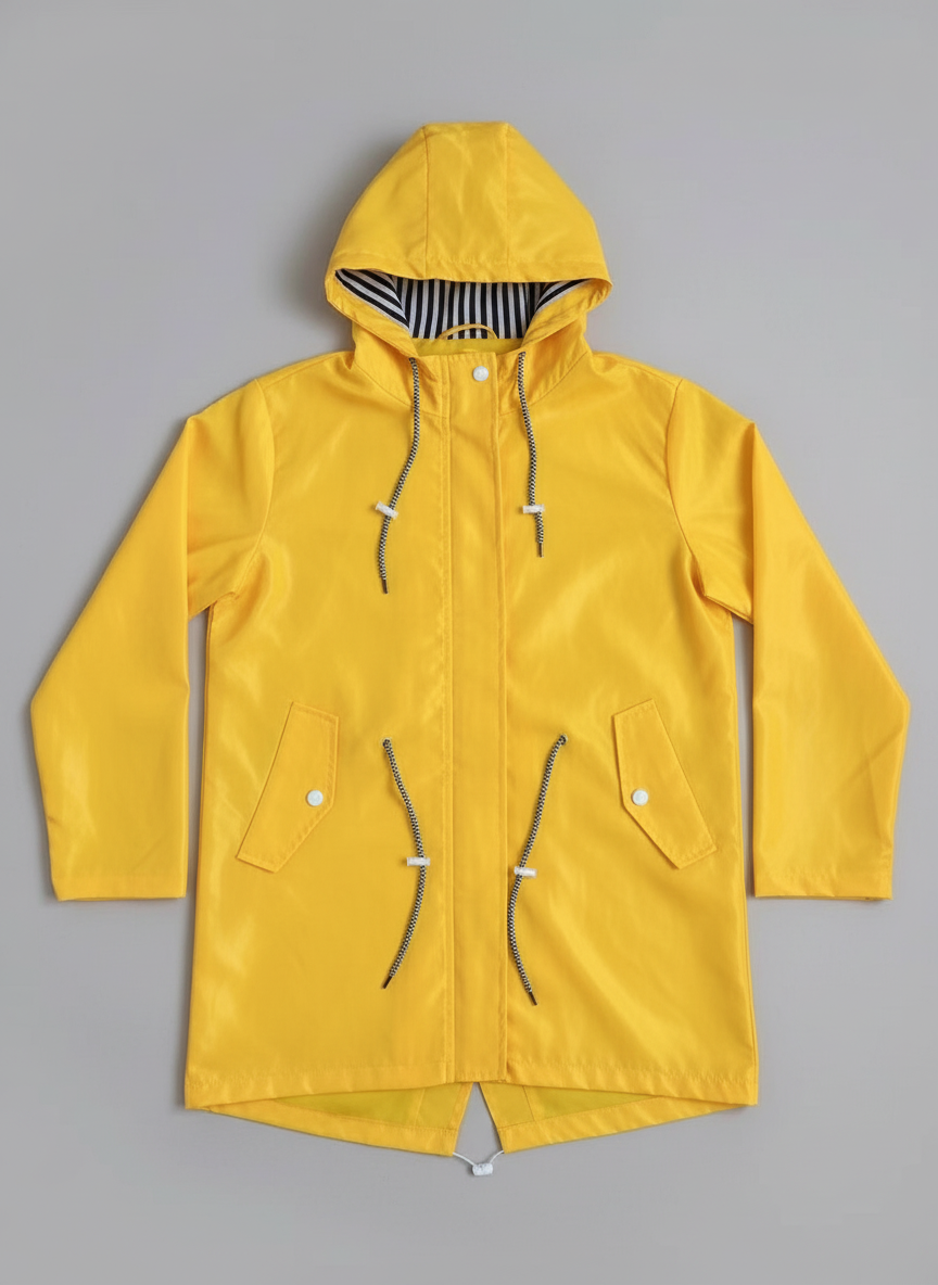 MEELANO Vejrbestandig Frakke Med Hætte Til Omskifteligt Vejr Og Bymiljø