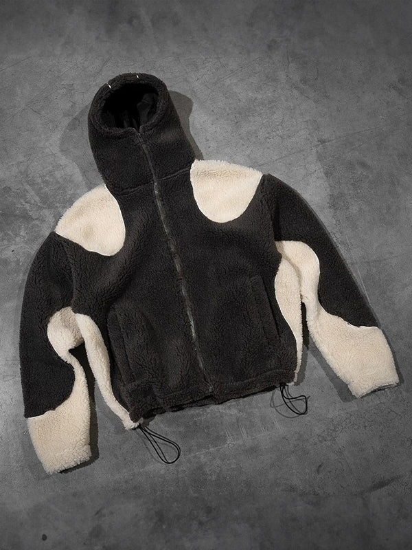 MEELANO Fleece-Hættetrøje Med Oversized Pasform Og Polarfleecestof Sort