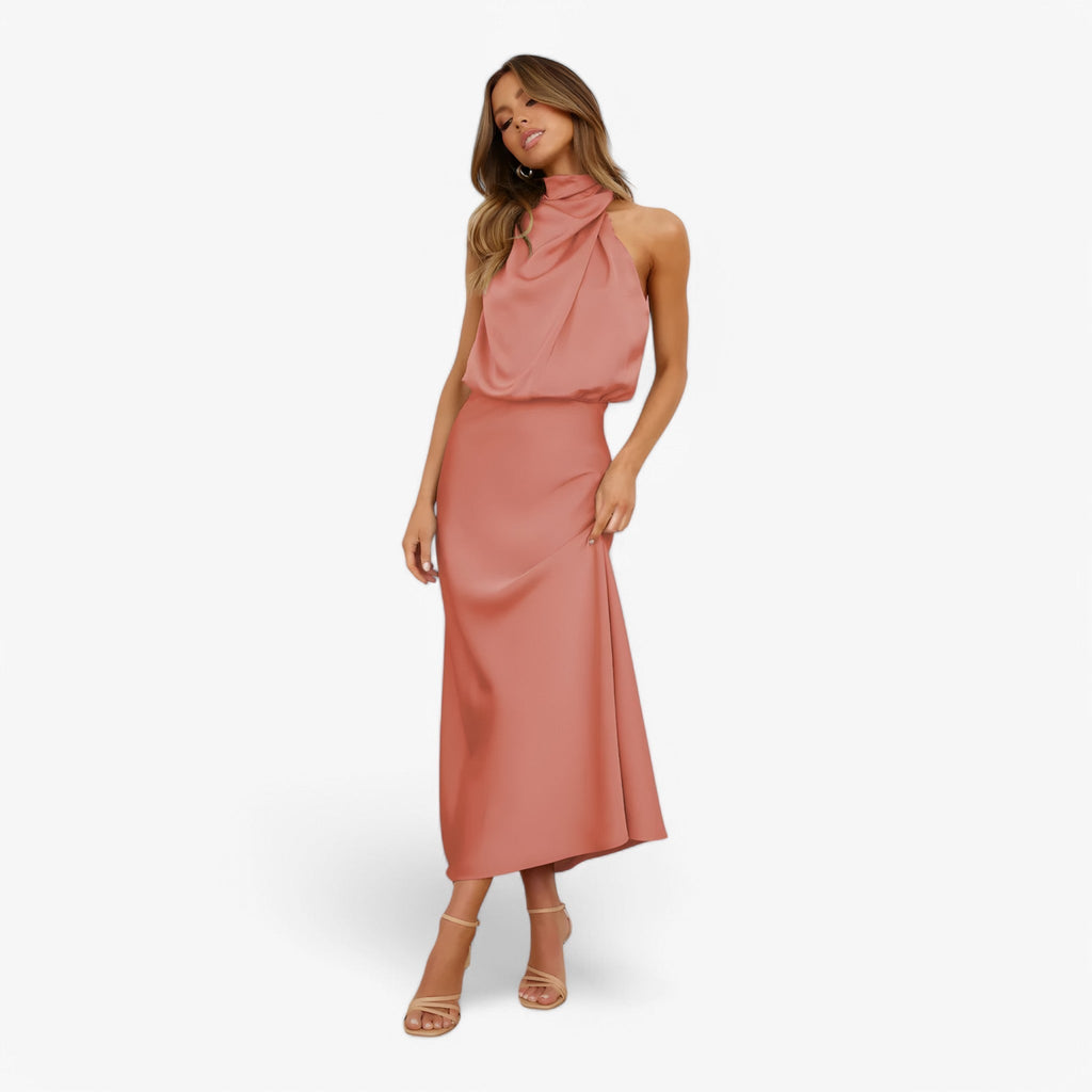 MEELANO Estela | Dame Strapless Festkjoler – Yndefuld Elegance & Komfort til Events Rosa