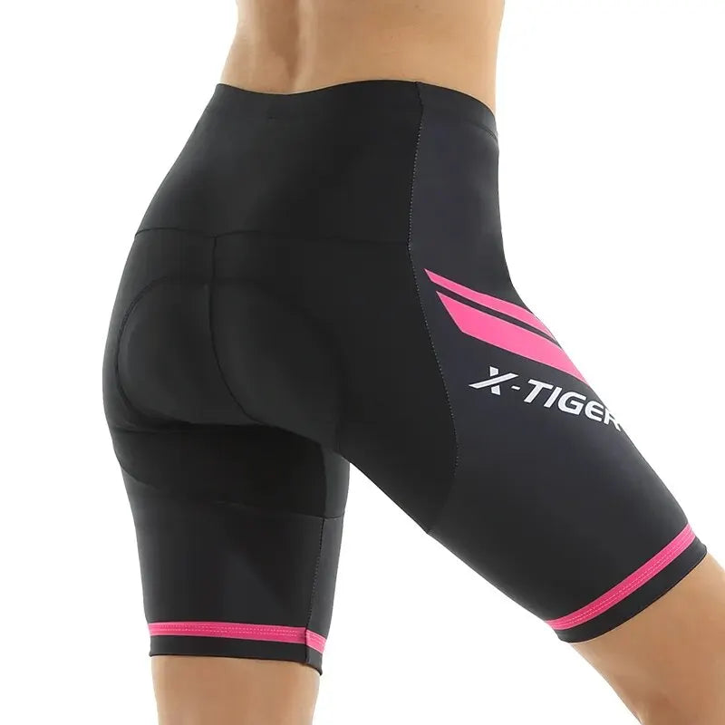 MEELANO Cykelshorts til Kvinder med 3D Gelpolstring – Polstrede Cykelbukser i Åndbar Lycra, Sømløst Design, S–XXL – Amore