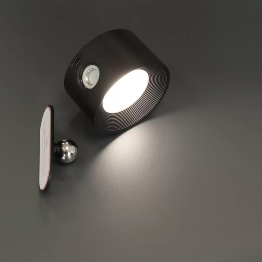 MEELANO Marthova WandBeam 360 – 2-i-1 Væglampe & Lommelygte med USB Opladning & 360° Rotation