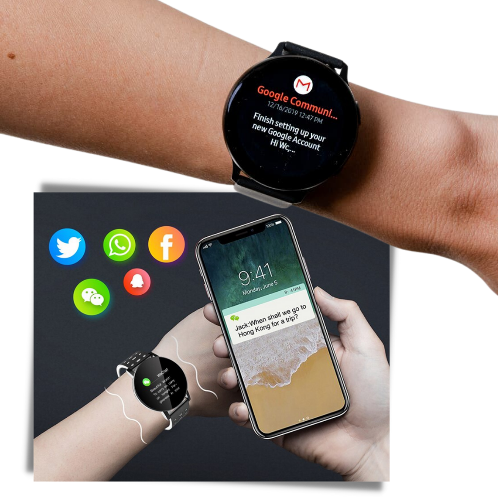 MEELANO Vandtæt Smartwatch Med Fitness Og Søvn Tracking Til Daglig