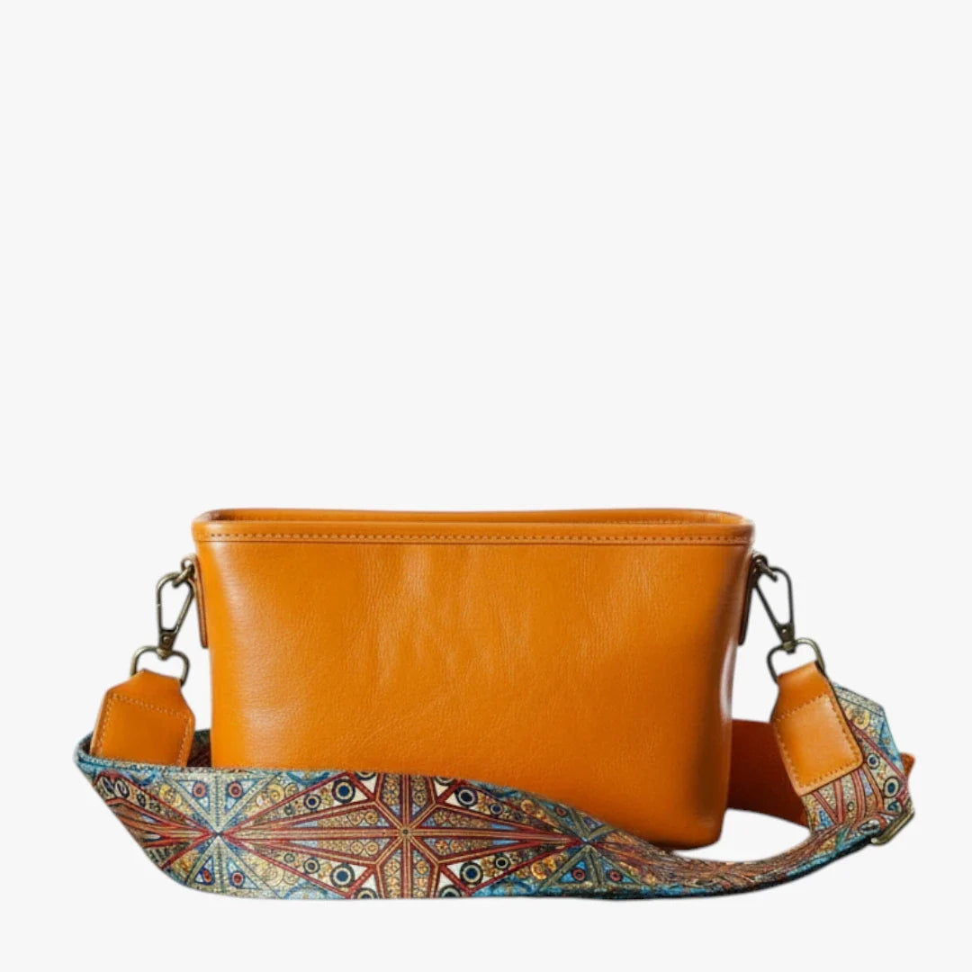 Roque | Vintage Lille Crossbody Taske - Dame Crossover Skuldertaske med Rem & Rum