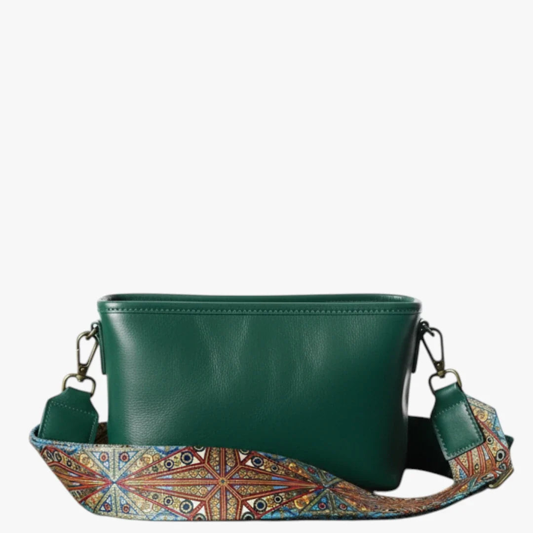 Roque | Vintage Lille Crossbody Taske - Dame Crossover Skuldertaske med Rem & Rum