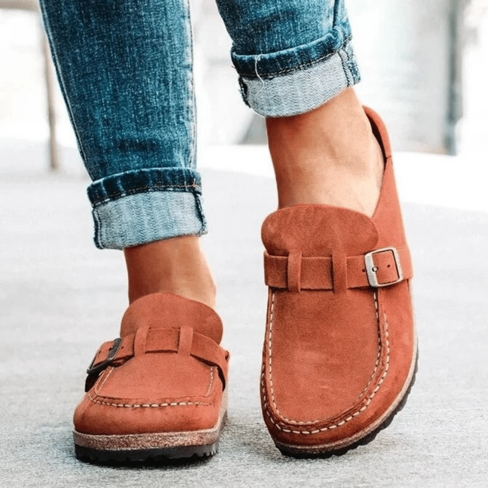 MEELANO Komfortable Ergonomiske Sandaler Kvinder Med Memory Foam Brun