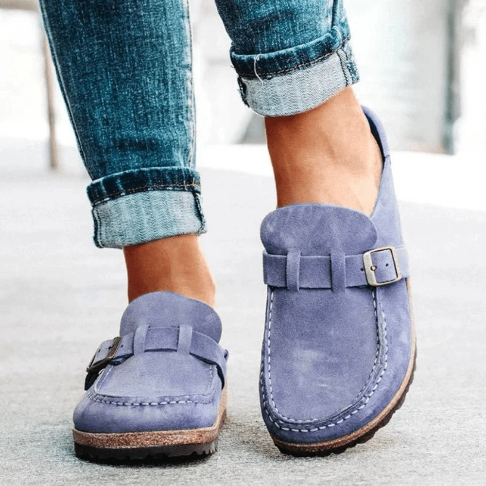 MEELANO Komfortable Ergonomiske Sandaler Kvinder Med Memory Foam Lilla
