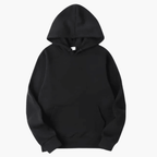 MEELANO Mane | Herre Varm Fleece Hættetrøje med Kængurulomme - Langærmet Hoodie Sort