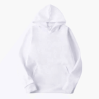 MEELANO Mane | Herre Varm Fleece Hættetrøje med Kængurulomme - Langærmet Hoodie Hvid