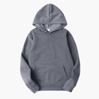 MEELANO Mane | Herre Varm Fleece Hættetrøje med Kængurulomme - Langærmet Hoodie Mørkegrå