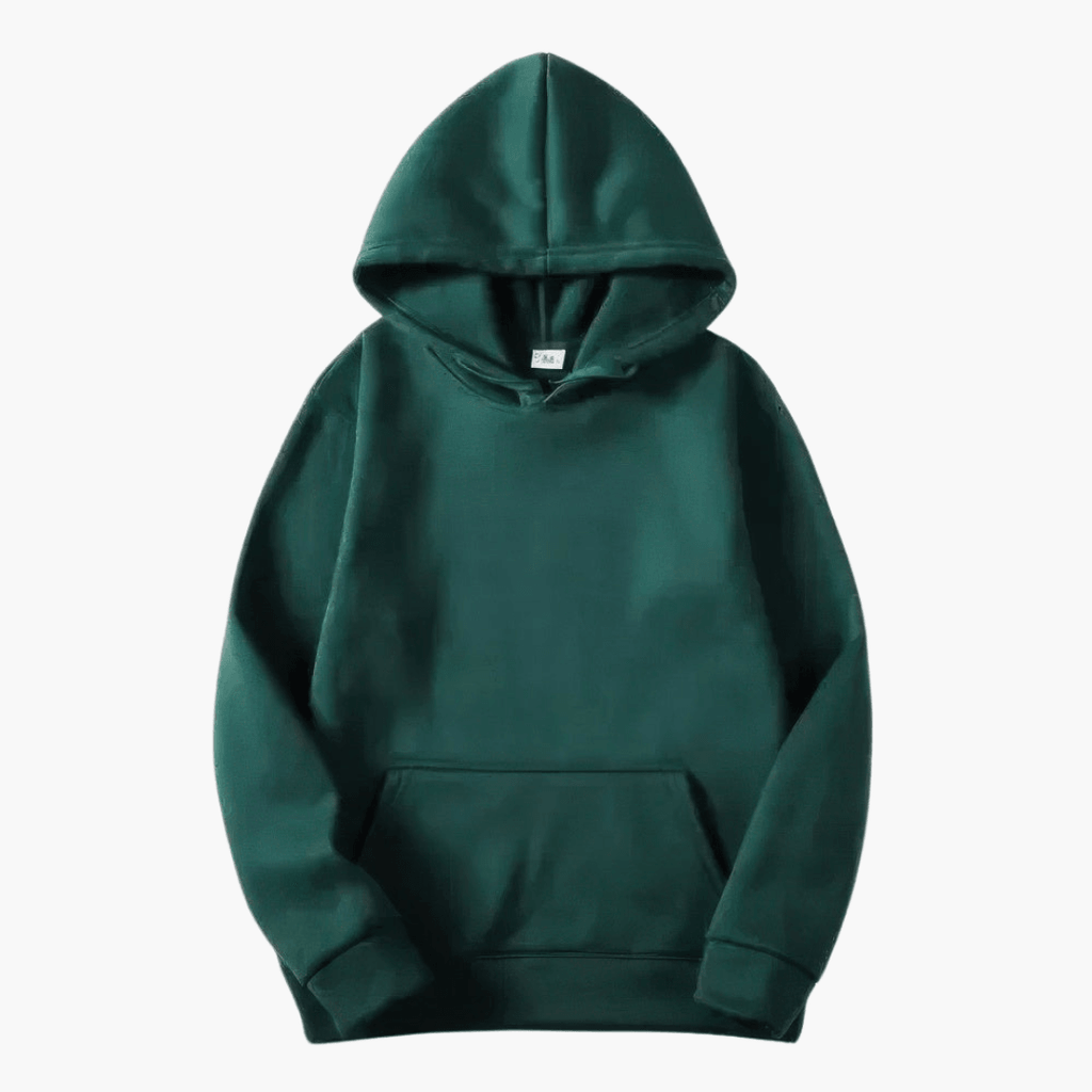 MEELANO Mane | Herre Varm Fleece Hættetrøje med Kængurulomme - Langærmet Hoodie Grøn