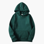 MEELANO Mane | Herre Varm Fleece Hættetrøje med Kængurulomme - Langærmet Hoodie Grøn
