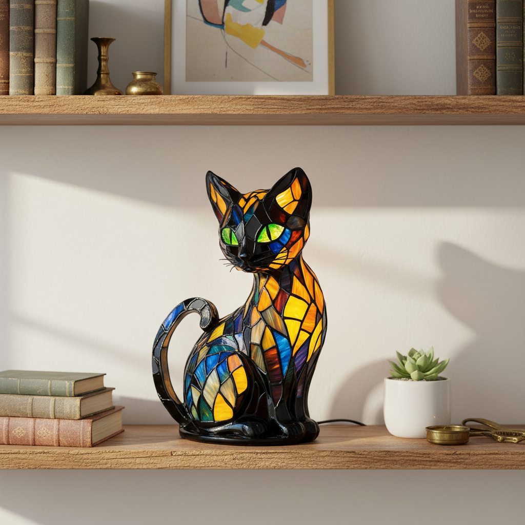 MEELANO Yndefuld Kat Kunstneriske Figurer Dekorationsfigur