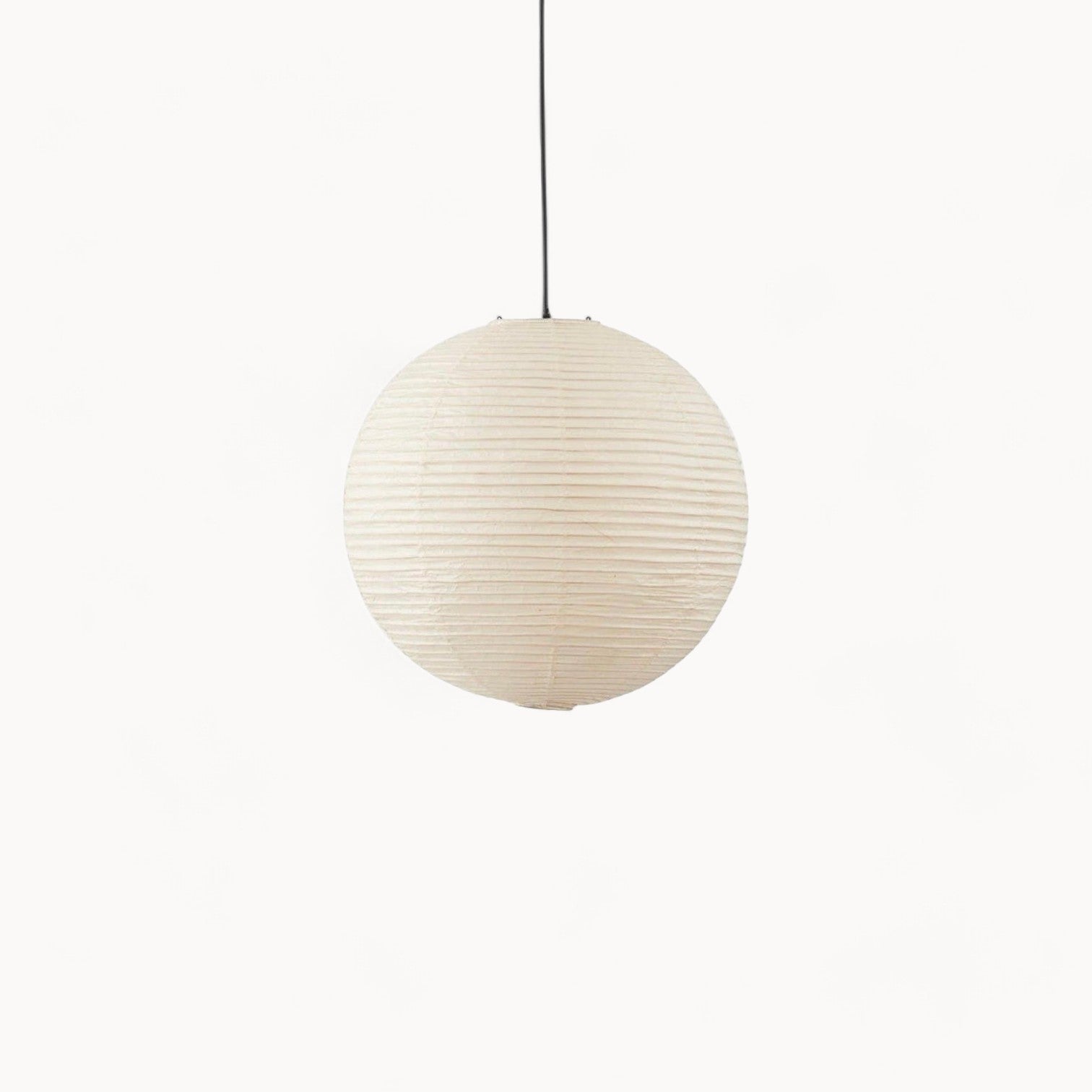MEELANO ZenLicht Pendellampe – Minimalistisk Design med Rispapirskærm & Varmt Lys (2200–3500K) D 50 x 50 cm