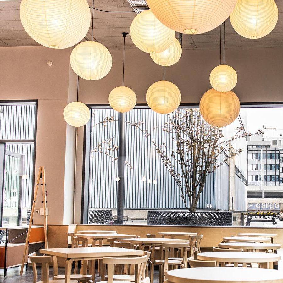 MEELANO ZenLicht Pendellampe – Minimalistisk Design med Rispapirskærm & Varmt Lys (2200–3500K)