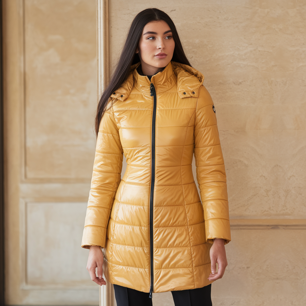 Elena | Lang Parka med Hætte - Ekstremt Varm Vinterjakke - Olivengrøn - winter