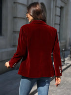 MEELANO Viola | Dame Figursyet Blazerjakke - Elegant Langærmet Blazer & Business Jakke
