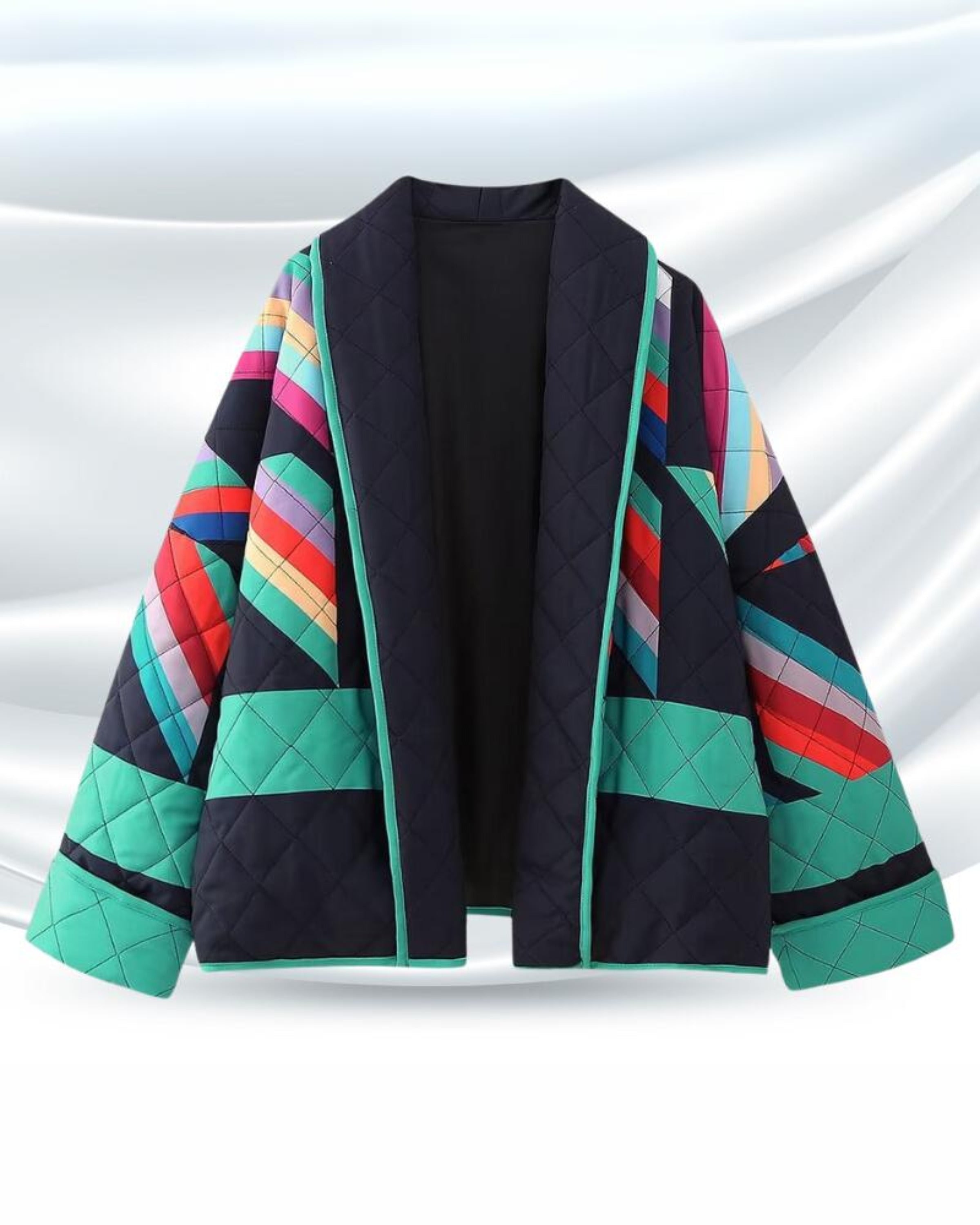 MEELANO Amore | Dame Oversized Vintage Jakke - Retro Overgangsjakke & Rummelig Jakke L