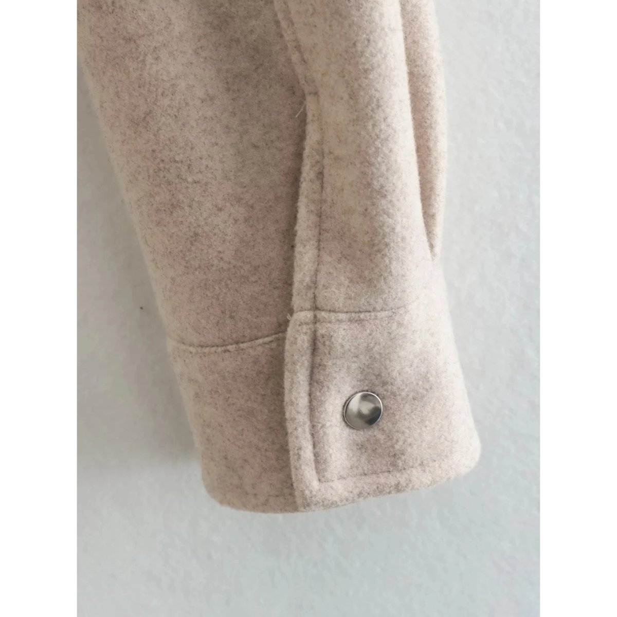 MEELANO Abi - Chic Overgangsjakke Dame - Kort Jakke med Knapper og Lommer til Hverdagsbrug