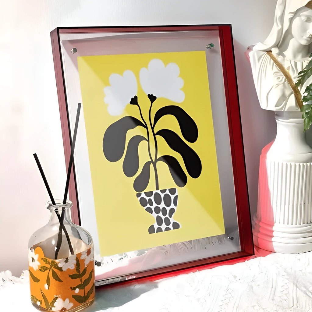 MEELANO Neon Akrylramme i Retro 80'er-stil – Farverig Fotoramme til Væg eller Bord, 16x21 til 40x50 cm