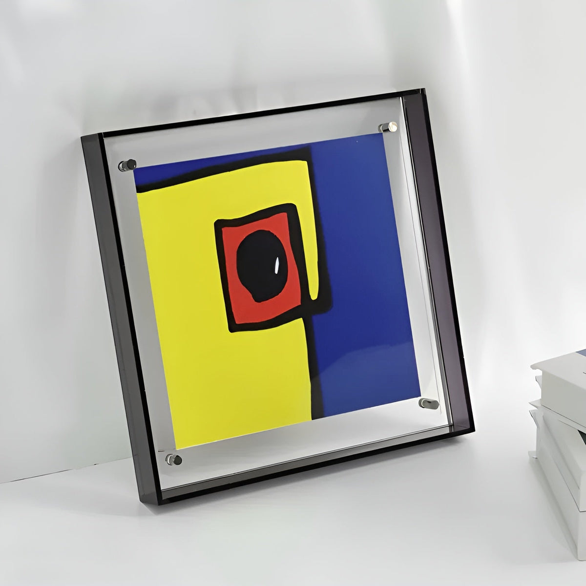 MEELANO Neon Akrylramme i Retro 80'er-stil – Farverig Fotoramme til Væg eller Bord, 16x21 til 40x50 cm