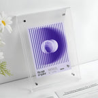 MEELANO Neon Akrylramme i Retro 80'er-stil – Farverig Fotoramme til Væg eller Bord, 16x21 til 40x50 cm Klar