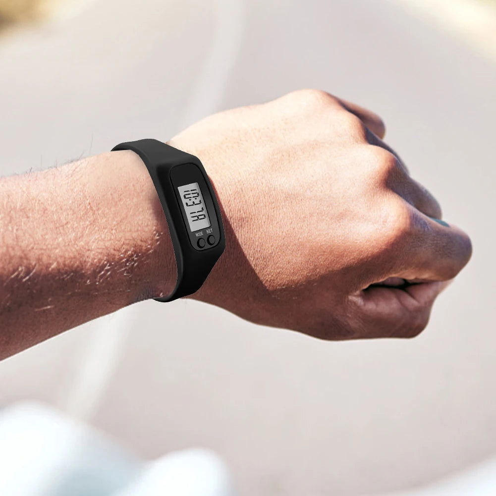 Simpelt Skridttæller-Ur - Digital Skridttæller Fitness-Tracker