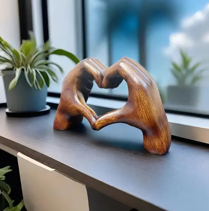 MEELANO WarmHeart – Håndlavet hjerteornament i træ som symbol på kærlighed