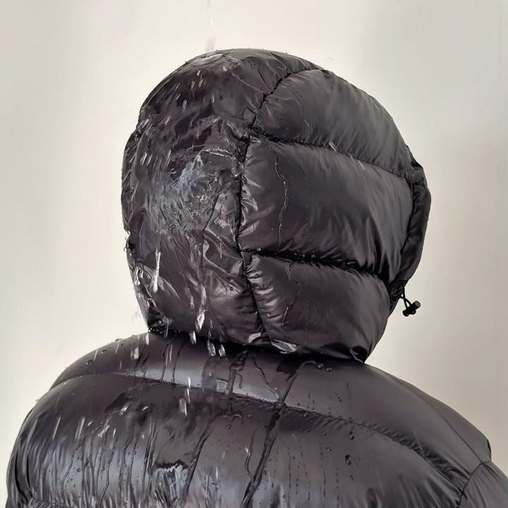 MEELANO Quiltet Jakke Herre med Hætte – Varm Vinterjakke med Foer, Regular Fit, Sort eller Grå, M-2XL – Calico