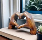 MEELANO WarmHeart – Håndlavet hjerteornament i træ som symbol på kærlighed
