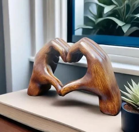 MEELANO WarmHeart – Håndlavet hjerteornament i træ som symbol på kærlighed