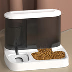Automatisk Foder- og Vanddispenser – 2-i-1 Foderautomat & Vandautomat til Katte og Små Hunde – EasyFeed Duo
