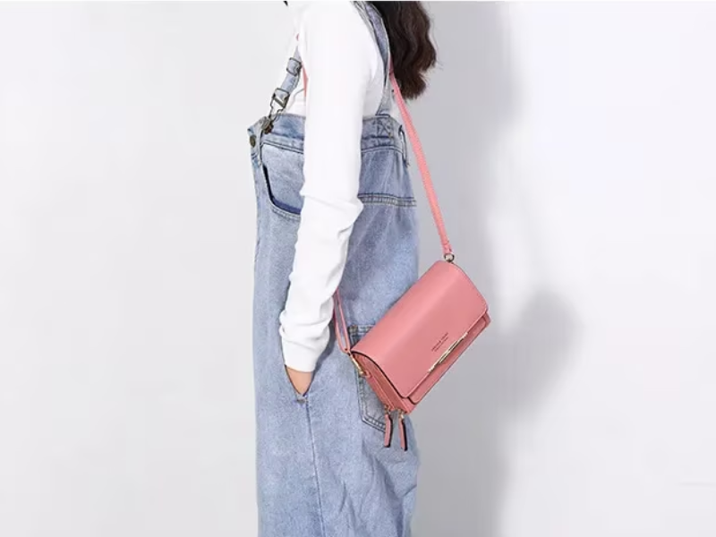 MEELANO Crossbody Taske – Organiseret Taske med Mange Lommer og Kortlommer